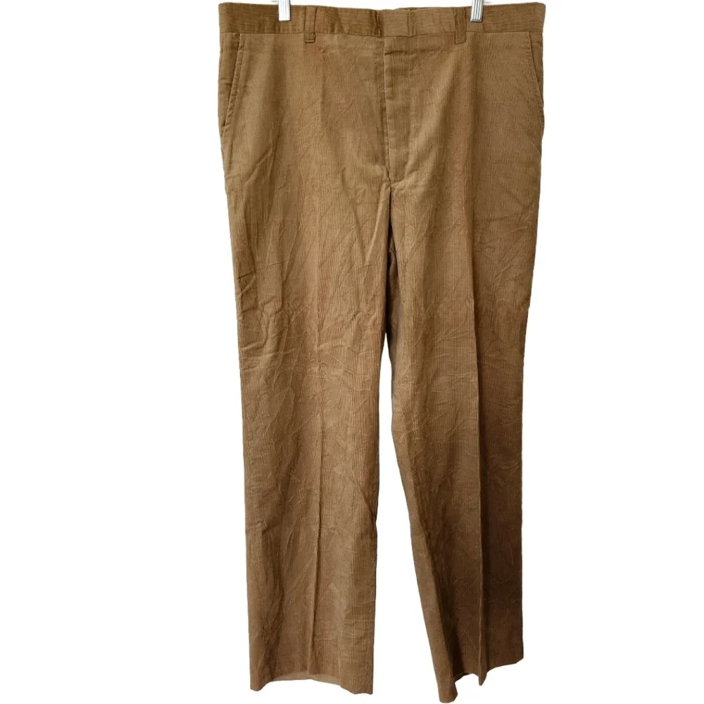 Vintage Tan Brown Corduroy Pants Size 40X32
